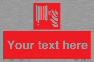 Custom Fire hose reel Sign